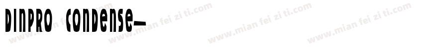DINPRO CONDENSE字体转换